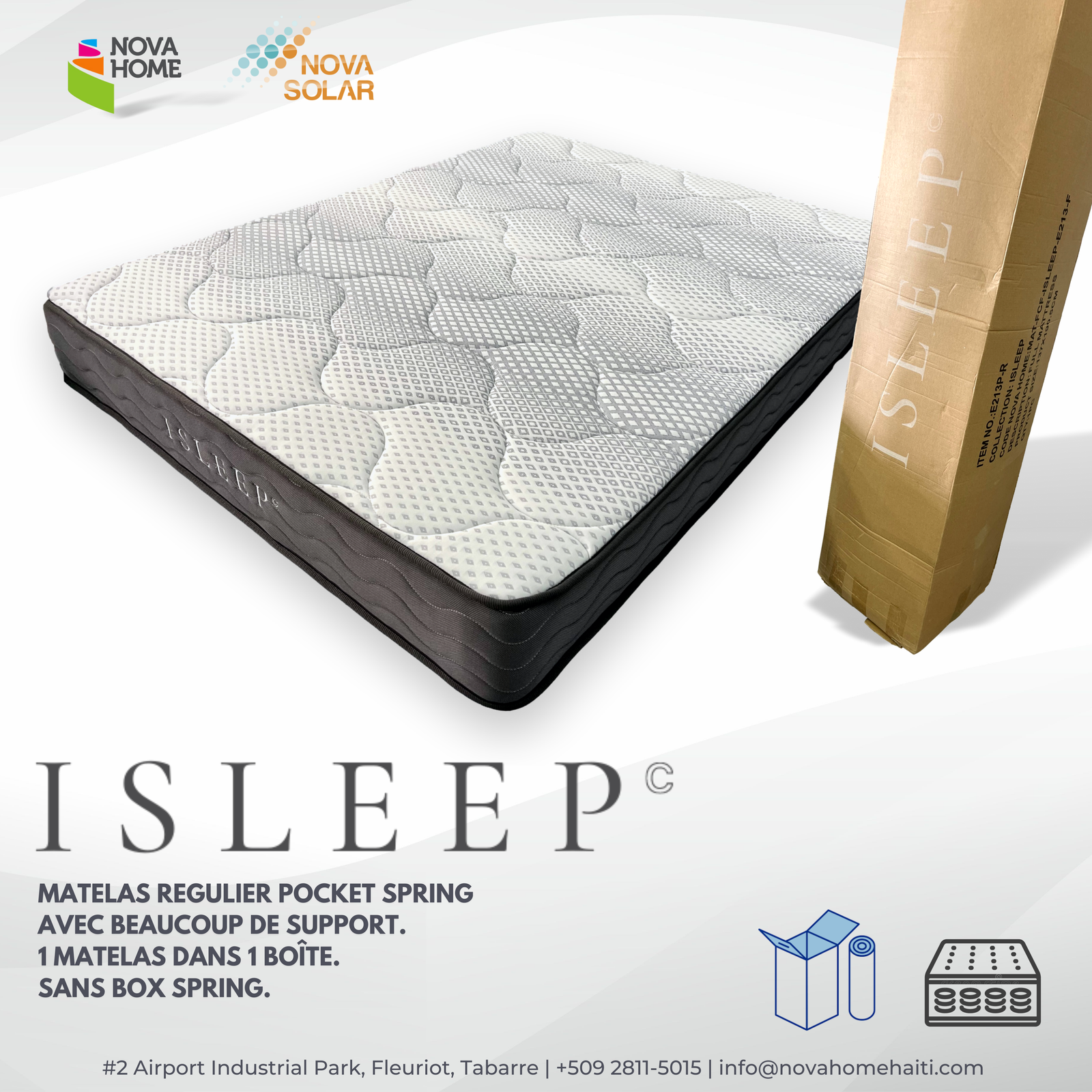 Matelas ISLEEP 1.0 Régulier