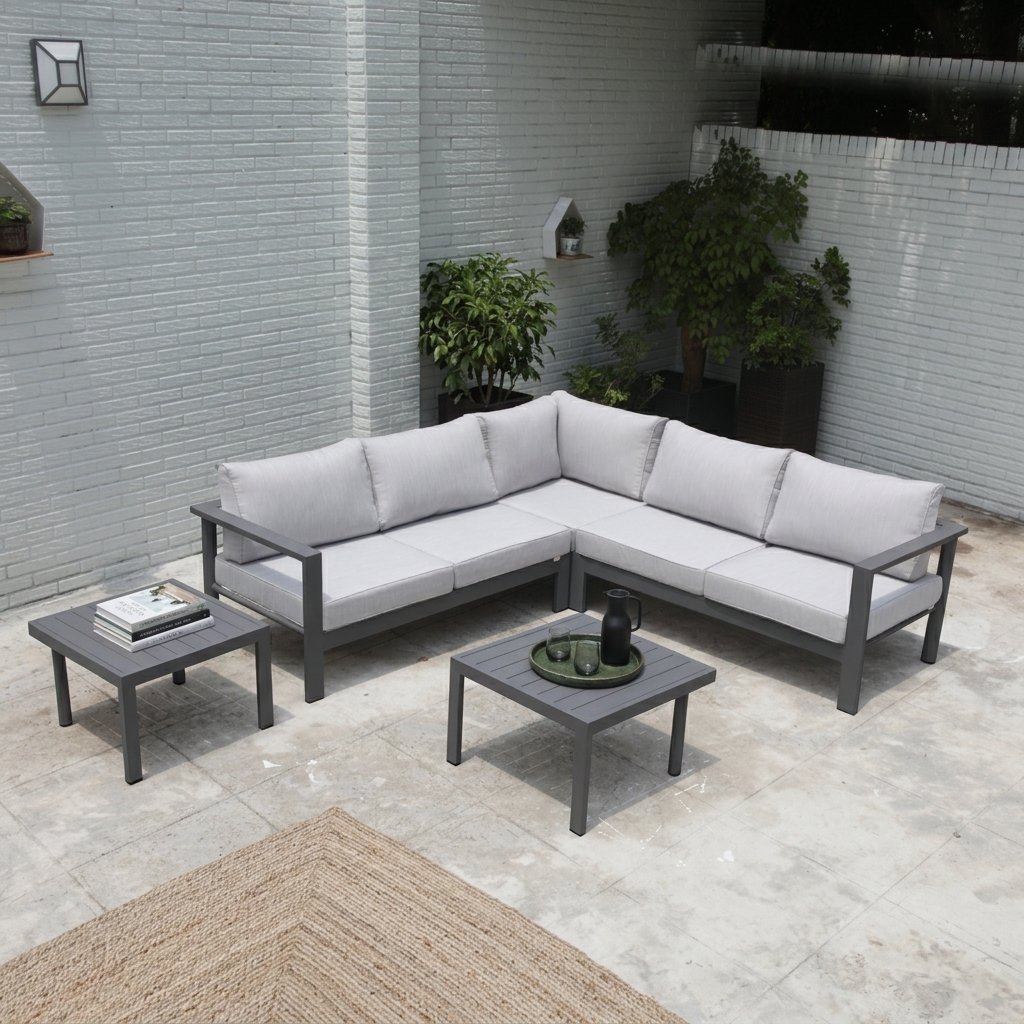 BERLIN SOFA SET - GREY