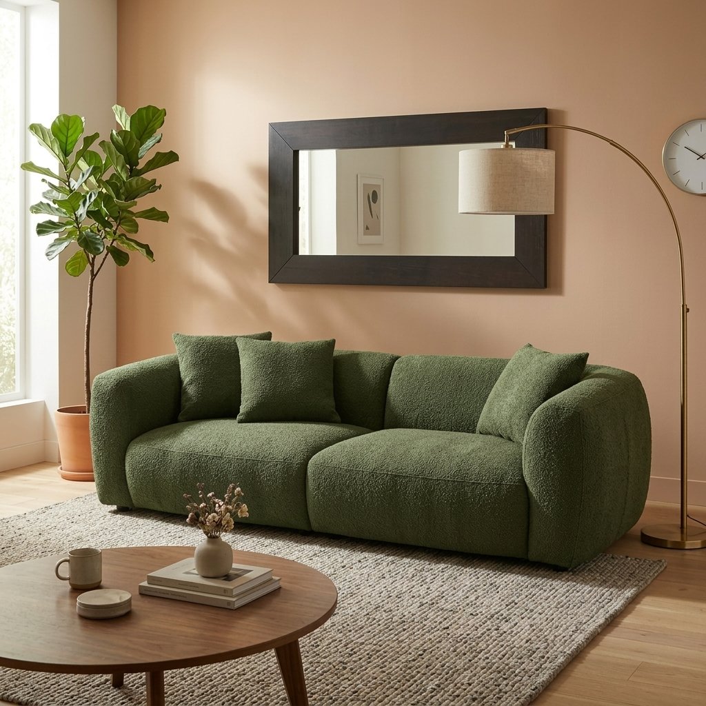 HEAVENLY 4 SEATER SOFA IN GREEN