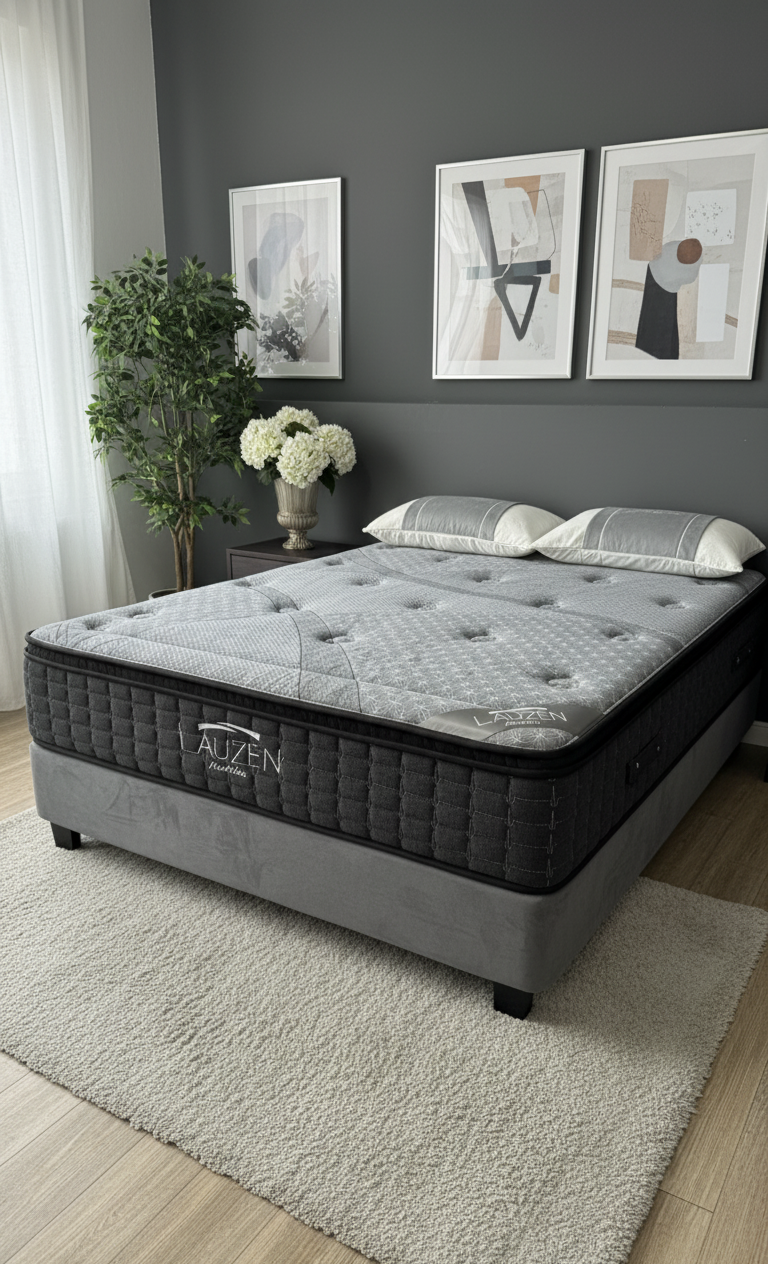Leyla Semi Ortho Comfort Mattress In Grey - Lauzen